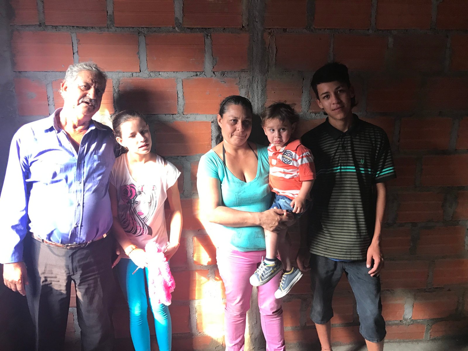 House built in Colombia 2024 - team gathering