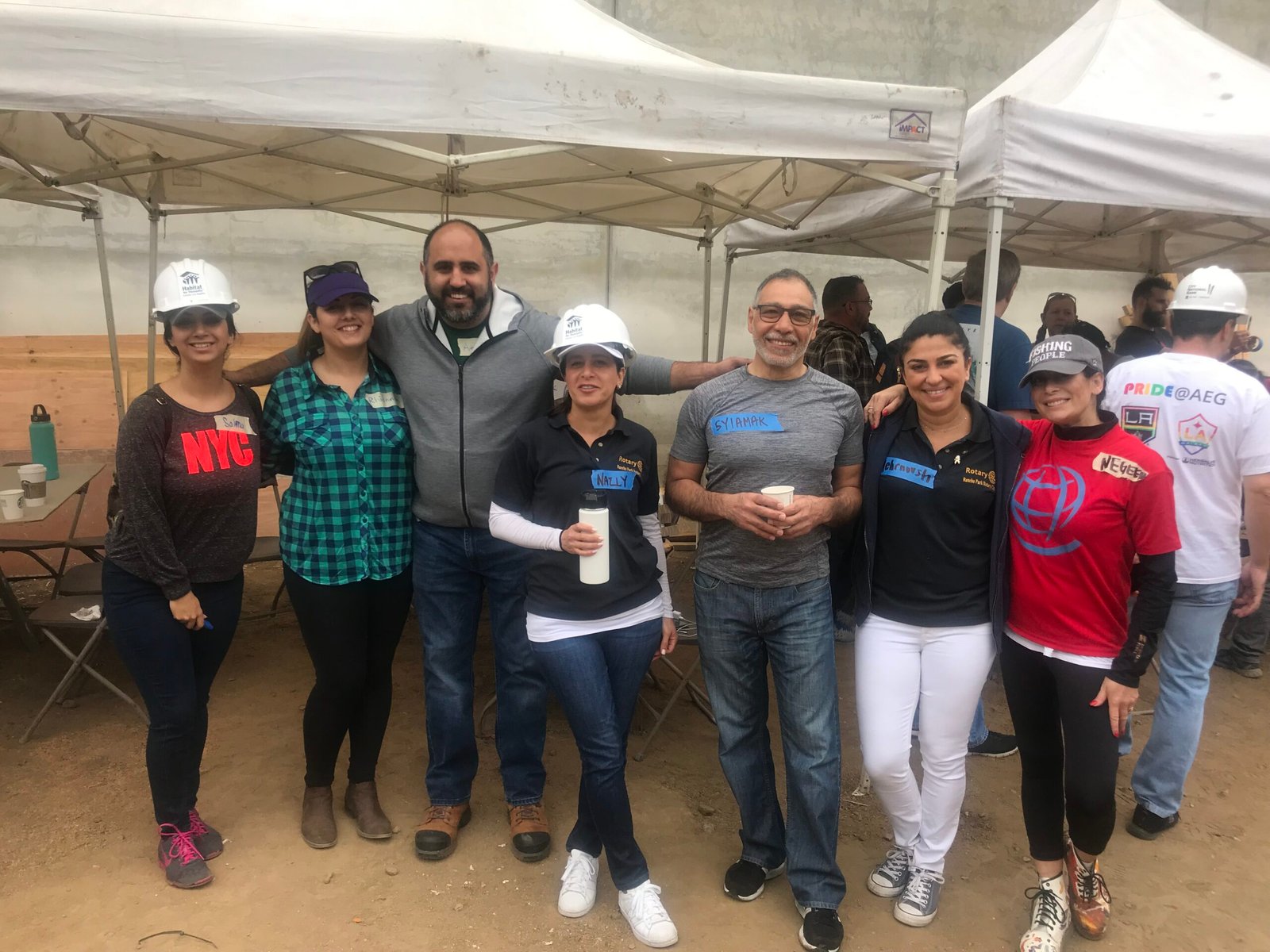 Habitat for Humanity 2024 - nailing roof deck