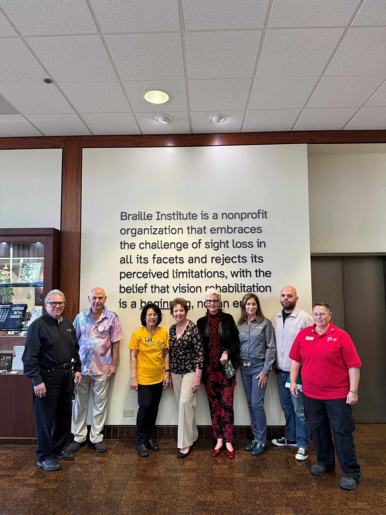 Braille Institute 2026 - volunteers arriving